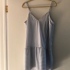 Sugar Lips Blue & White Stripe Dress